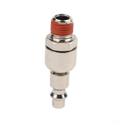 Rotary Union Air Connector For Pneumatic Systems With One Quarter NPT Adapter Nickel Plated Iron 55mm Length Built Tough Industrial Grade Easy Install Universal Fit For Pneumatic Fittings, 55mm swivel fitting