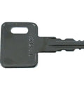 Clean Replacement Ignition Key For Taylor Dunn Electric Utility Carts, reliable metal starter key for fleet access.