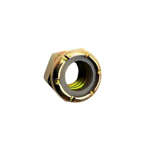 Heavy-Duty 3/8-16 Grade 8 Hex Bolts 1-1/2 Inch With 10 Hardened Flat Washers And Nylon Lock Nuts close-up