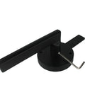 Heavy Duty Stainless Steel Gate Latch For Wooden Fences And Garden Pools Built Different To Swing Smooth While Locking Bulletproof And Completely Rust Resistant Year Round, black latch with mounting base.