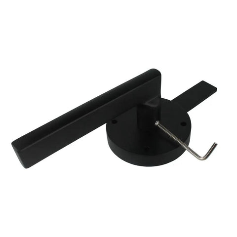 Heavy Duty Stainless Steel Gate Latch For Wooden Fences And Garden Pools Built Different To Swing Smooth While Locking Bulletproof And Completely Rust Resistant Year Round, black latch with mounting base.