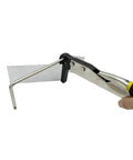 Angular Metal Folding Pliers For Arc And Angle Bending in use on steel sheet, showcasing adjustable pressure and high hardness for channel letters