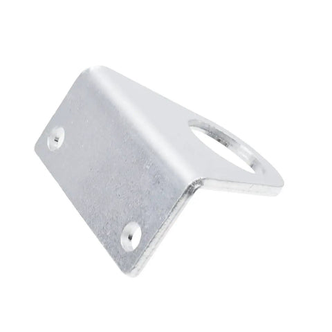 Heavy Duty Two Pack Cylinder Rod U Clamps For Pneumatic Cylinders Tough As Nails Alloy Brackets flat angle view of a steel bracket.