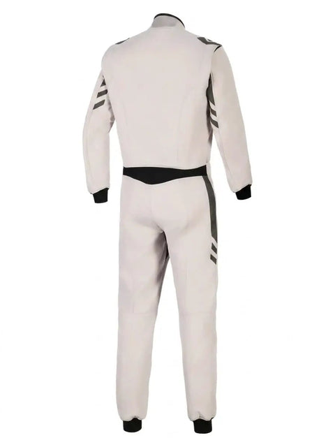Back view of Go Kart Racing Suit Water Resistant Digital Printed Breathable Fabric For Adults Youth And Kids All Day Comfort