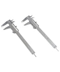 Image of two Carbon Steel Digital Calipers 0-150mm Oil Gauge showing measurement scales for accurate readings.