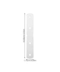 Heavy Duty Stainless Steel Corner Brackets With Holes DIY Ready Set Of 10 for Wood and Metal connectors, dimensions shown