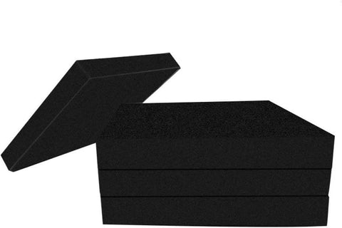 MyLifeUNIT EVA shock-absorbing washer pads, black anti-vibration mats for washer/dryer, 8-pack
