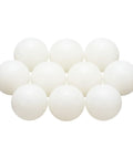 Built Tough One Inch Nylon Solid Balls Ten Pack PA Plastic Bearing Spheres, 10 durable white nylon balls, perfect for DIY fixes.