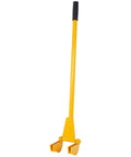 Yellow 43 Inch Pallet Breaker Tool With Articulating Pivot Head For Easy Pallet Disassembly, steel deck wrecker pry bar