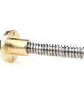 Beefy Heavy Duty T20 Leadscrew With 20mm Diameter Brass Nut Length From 100mm To 1000mm CNC And 3D Printing Ready Standard T20 Mount 8mm Lead 4 Start Smooth Precise Motion For DIY Machining, brass nut on threaded leadscrew