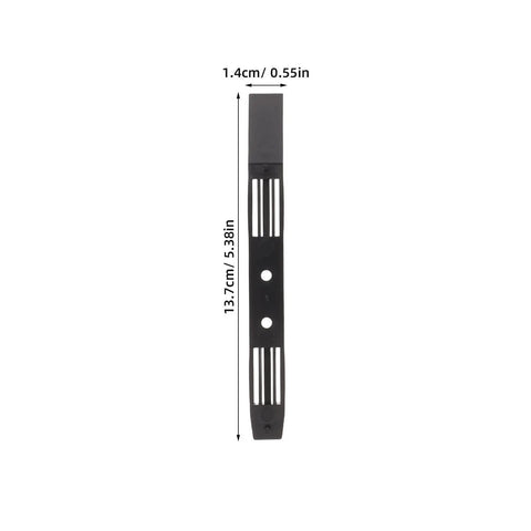No Sweat Screwless 3.5 Inch Hard Drive Caddy Rails Five Pairs showing black plastic mount with dimensions for computer case use.