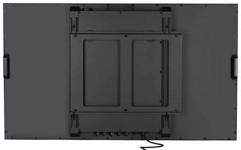 Back view of 55 Inch Sunshine Ready Outdoor Digital Display Featuring Rock Solid Weatherproof Design and Badass 2500 Nit Brightness.