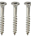 Size 12 By 3 Inch Marine Grade Stainless Deck Screw Type 316 With Internal Square Drive Bugle Head Type 17 Wood Cutting Point