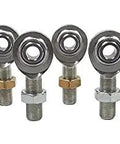 Hardcore 5/8 Inch Bore 3/4-16 Thread 4 Link Rod End Set built heavy duty, featuring heat treated steel joints arranged in two rows.