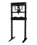 Front view of Beefy 20 Ton Hydraulic Shop Press For Home Mechanics And Small Shops With Adjustable Ram Includes Manual Hand Pump Built To Last Steel Frame Great For Automotive And Metalworking Tasks