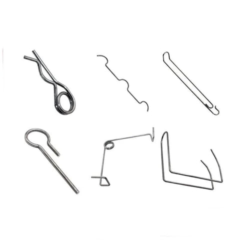 25pc stainless steel stiff spring wire set, 40 cm length, 1.0 mm diameter, assorted straight and bent shapes