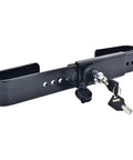 Heavy Duty Steel Cargo Door Lock For Trucks And Shipping Containers With 2 Tubular Keys Rubber Cover 9 To 18 Inch Adjustable Black Finish