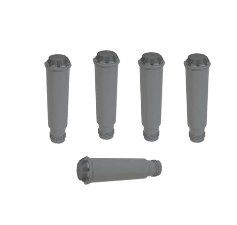 Premium Coffee Machine Water Tank Filter Nixes Hard Water Scale And Seriously Boosts That Roasty Flavor While Keeping Your Daily Grind Smooth As Silk For Serious Coffee Lovers Everywhere, set of five gray filters.