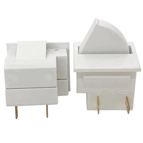 Universal 2 Pack Refrigerator Door Light Switch 2 Feet 2 Pin NC AC 125V 250V 2A 2.5A Brass Contacts Long Life Momentary Fridge Freezer Switch Compatible With Most Refrigerator Brands