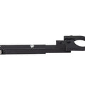 Straight Up Belt Sander Conversion Kit For 100 And 125 Angle Grinders Beefy Steel Polisher Adapter Quick Attach Mount with a black metal arm.