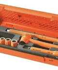 Open case showing 12 Piece Three Eighths Inch Drive Insulated Tool Set 1000V SE Beefy Pro Grade Kit For Electric Work.