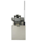 Front view of Aluminum Wall Mount Floor Jack Holder For Garage And Shop Keeps Your Floor Jack Upright And Ready To Grab Secure