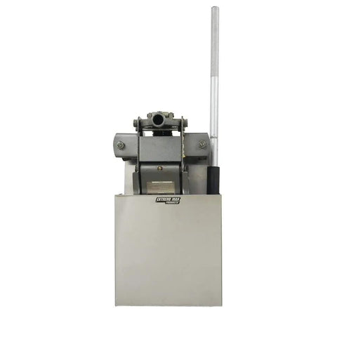 Front view of Aluminum Wall Mount Floor Jack Holder For Garage And Shop Keeps Your Floor Jack Upright And Ready To Grab Secure