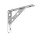 Beefy Heavy Duty L Shape Wall Shelf Bracket Made From 304 Stainless Steel, Rust Resistant Silver Finish, Solid Support for Kitchens