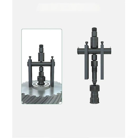 Badass 10 Pc Motorcycle Bearing Puller Kit Fits 8mm to 29mm Sizes Durable Using Chrome Vanadium Steel Great Tool For Gearheads and Mechanics to Rip Bearings and Fix Engines Right Without Risk of Damage During Home Garage Repair Jobs, black bearing puller tool on motorcycle hub