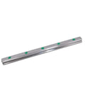 Heavy Duty HGR15 Metal Linear Motion Guide Rail Slider 1000mm, steel with green reflectors for 3D printers and CNC machines.