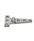 Beefed-Up Heavy Duty T Shape Strap Hinge In 316 Stainless Steel For Gates, Cabinets, And Sheds Doors, Size 200x98mm, side view