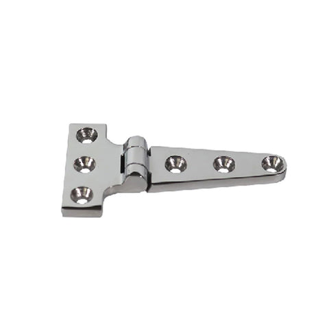 Beefed-Up Heavy Duty T Shape Strap Hinge In 316 Stainless Steel For Gates, Cabinets, And Sheds Doors, Size 200x98mm, side view