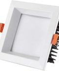 Recessed Lighting Housing Trim Kits Square Recessed LED Downlight Embedded Hole Lamp Indoor Home Living Room Porch Light Commercial Decoration,3000k Warm Light_7w(6000k White Light-7w) square recessed downlight housing.