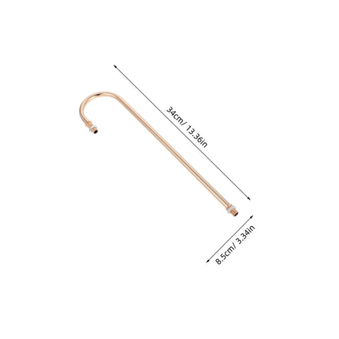 Adjustable Curved Lamp Rod Replacement With Threaded Hardware DIY Quick Fix For Lamp Repairs Versatile Lighting Angles Flexible Table Lamp Rod