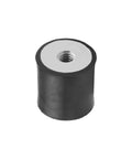 Heavy Duty M6 Rubber Vibration Isolator 20 By 25mm With Female Thread Shock Absorber Mount For Mini Split Heat Pumps Water Pumps Diesel Engines Harvester And Generators Anti Vibration Isolation Mount, black rubber
