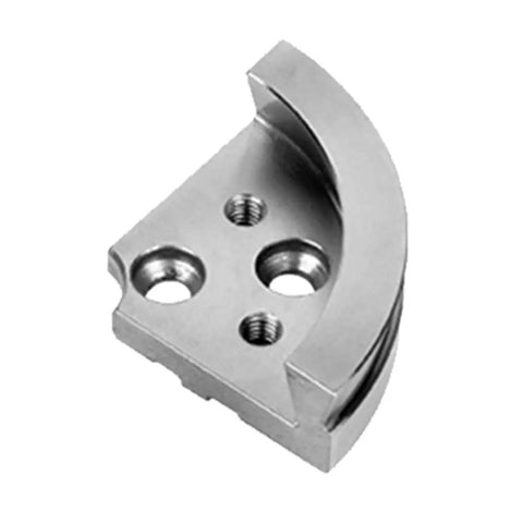 Built Tough Stainless Steel Wood Turning Lathe Chuck Featuring Killer Grip And Sweet Precision Clamping Jaws For Stress Free Woodworking And Quick Machine Tool Swaps Silver, close-up of chuck component.