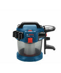 Go-To 18V Cordless Wet Dry Vacuum 2.6-Gallon Portable Shop Vac And Dust Extractor With HEPA Filter displaying rugged handle and nozzle storage