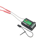 10 Channel 2.4GHz AFHDS 2A Receiver for RC Cars and Boats With PPM IBUS PWM Output, dual antennas, black casing