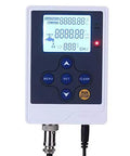 Front view of LCD Water Flow Meter With Quantitative Controller And G3 8 Inch Fuel Oil Gas Diesel Milk Flow Sensor Real Time Flow Rate Readout