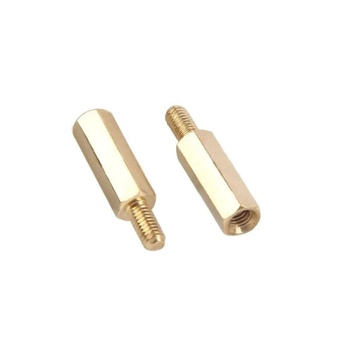 Brass M3 Hex Standoff Spacers Set With Spacing Screws For PCB Assembly, 100Pcs Includes 6mm Spacers And Lengths From 4mm To 40mm, DIY Friendly For Home, Office, And Hobby Projects, 200Pcs Box Kit, brass M3 hex spacers with threaded ends