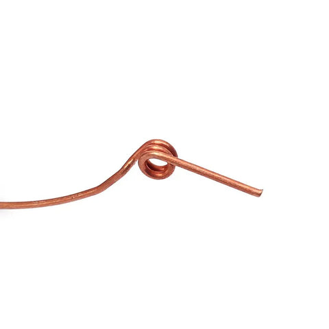 Close-up of a steel piano hammer butt spring from the 70 Pack Upright Piano Spring Set For Hammer Butt Springs.