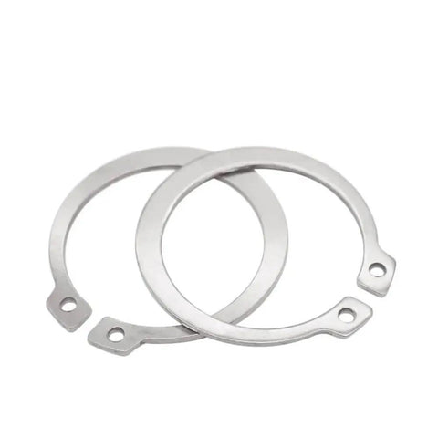 304 Stainless Steel C Type External Snap Ring Retaining Clip For Bearing Shafts M3 To M120 Washers Hardware DIY Maintenance Heavy Duty Pro Grade