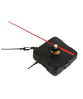 Quartz Clock Movement Mechanism DIY Repair Kit with Red Second Hand Practical Wall Clock Parts Easy Install Replacement Battery Powered Not Included Fits Clock Panels Up To 6 Mm Thick Pro Grade And Affordable