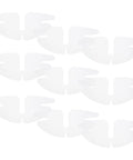 50 Piece Pvc Butterfly Collar Stays Double Layer Shirt Inserts in clear, designed to keep your daily fits fresh and sharp.