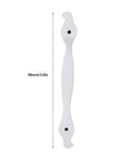 10 Pack Ivory White Cabinet Pulls Three Point Eight Inch Vintage Aluminum Alloy Drawer Handles For Kitchen Cabinets