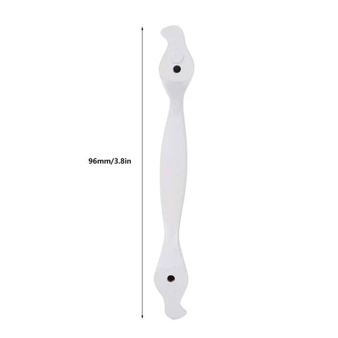 10 Pack Ivory White Cabinet Pulls Three Point Eight Inch Vintage Aluminum Alloy Drawer Handles For Kitchen Cabinets