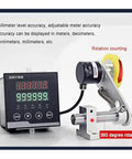 U Shaped Measuring Wheel Digital Length Counter With Led Display For Fabrics Wires And Films Heavy Duty Professional Grade Rubber Tracker Dead On Accuracy All Day Long showing digital display and measurement components.