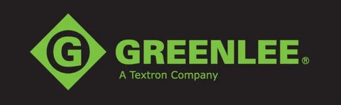 Greenlee logo, a Textron company, on a black background