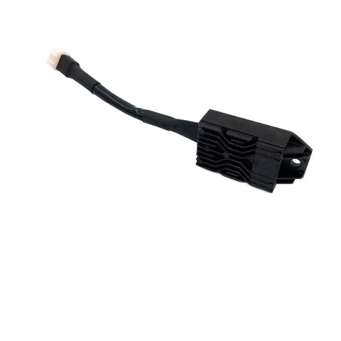 High Efficiency Motorcycle Voltage Rectifier And Regulator For DT230 MT250, black unit with connector, low heat upgrade
