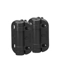 Self Closing Gate Hinges Heavy Duty Spring Adjustable Tension Pool Safety Square Post Aluminum Gate Swing Close 185 Pound Capacity black hinges set